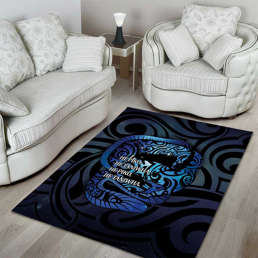 Tuna Eel New Zealand Matariki Area Rug He Piko He Taniwha Maori Pattern LT14 - Polynesian Pride
