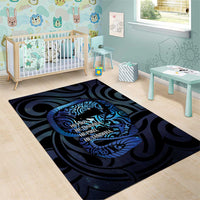 Tuna Eel New Zealand Matariki Area Rug He Piko He Taniwha Maori Pattern LT14 - Polynesian Pride