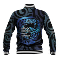 Tuna Eel New Zealand Matariki Baseball Jacket He Piko He Taniwha Maori Pattern