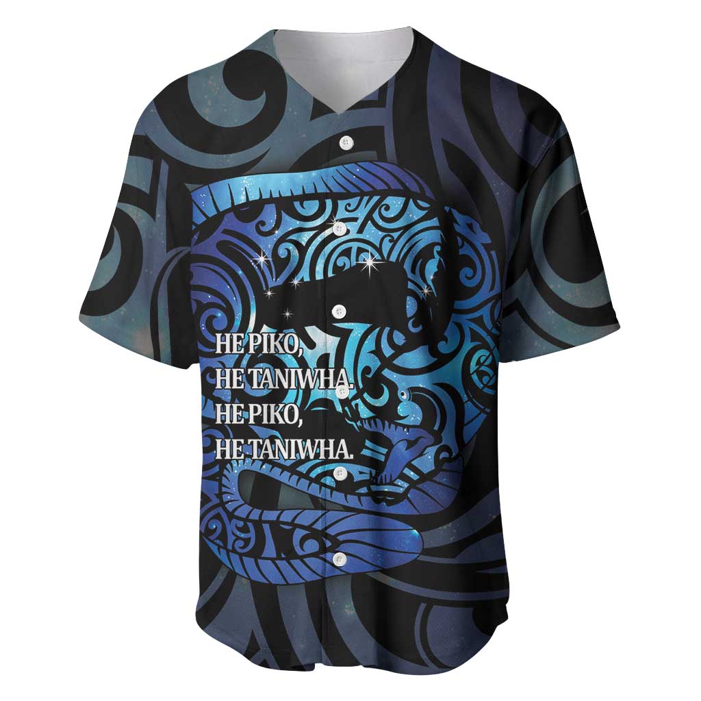 Tuna Eel New Zealand Matariki Baseball Jersey He Piko He Taniwha Maori Pattern LT14 Purple - Polynesian Pride