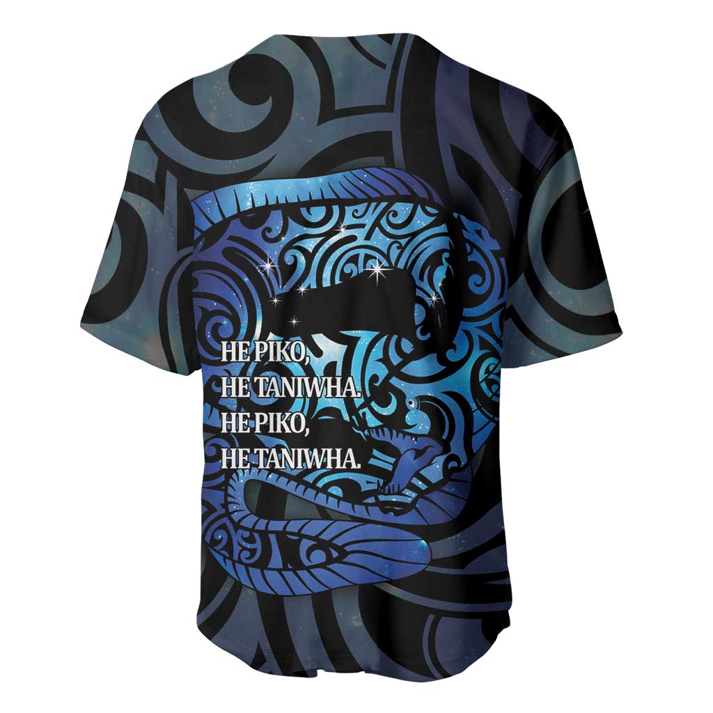 Tuna Eel New Zealand Matariki Baseball Jersey He Piko He Taniwha Maori Pattern LT14 - Polynesian Pride