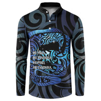 Tuna Eel New Zealand Matariki Button Sweatshirt He Piko He Taniwha Maori Pattern