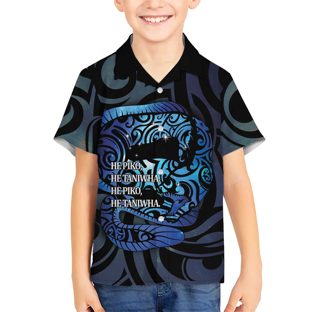 Tuna Eel New Zealand Matariki Family Matching Mermaid Dress and Hawaiian Shirt He Piko He Taniwha Maori Pattern
