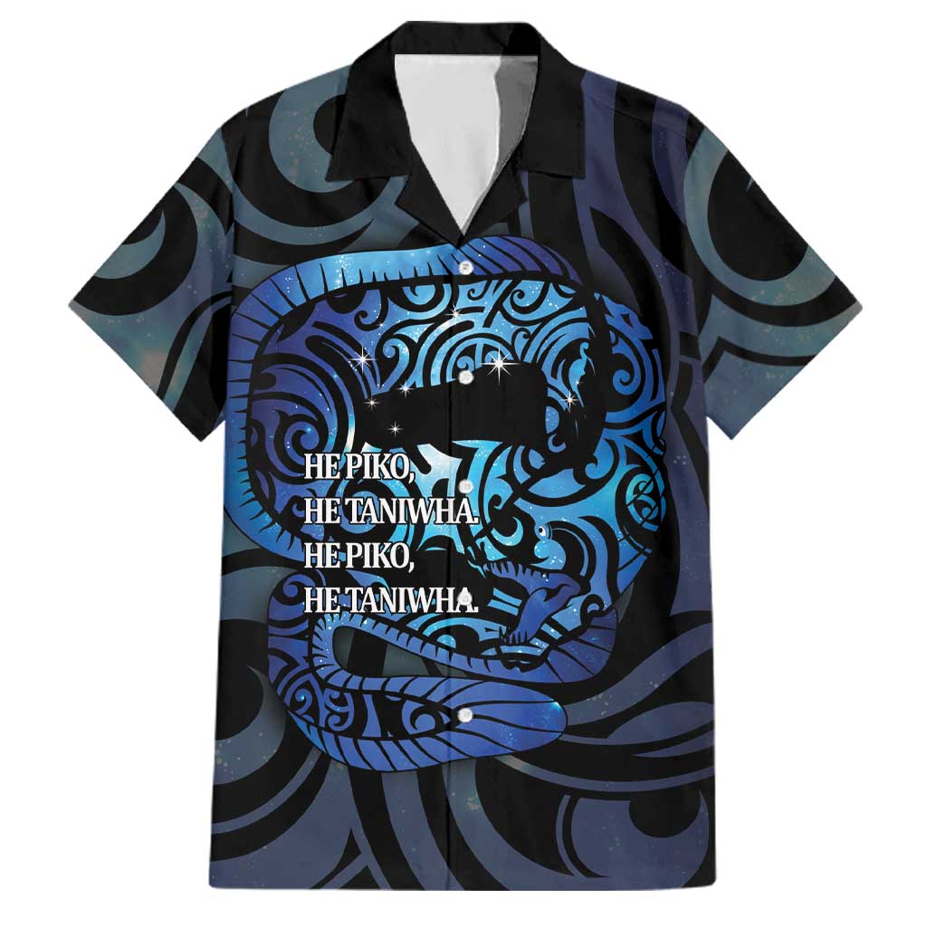 Tuna Eel New Zealand Matariki Family Matching Summer Maxi Dress and Hawaiian Shirt He Piko He Taniwha Maori Pattern