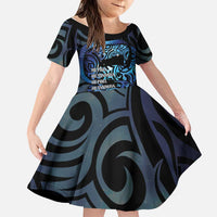 Tuna Eel New Zealand Matariki Family Matching Tank Maxi Dress and Hawaiian Shirt He Piko He Taniwha Maori Pattern