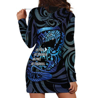 Tuna Eel New Zealand Matariki Hoodie Dress He Piko He Taniwha Maori Pattern