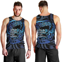 Tuna Eel New Zealand Matariki Men Tank Top He Piko He Taniwha Maori Pattern