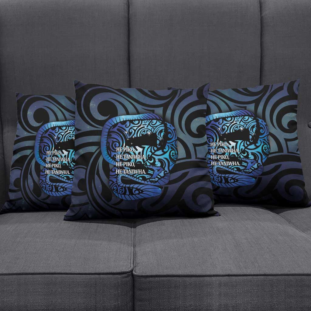 Tuna Eel New Zealand Matariki Pillow Cover He Piko He Taniwha Maori Pattern