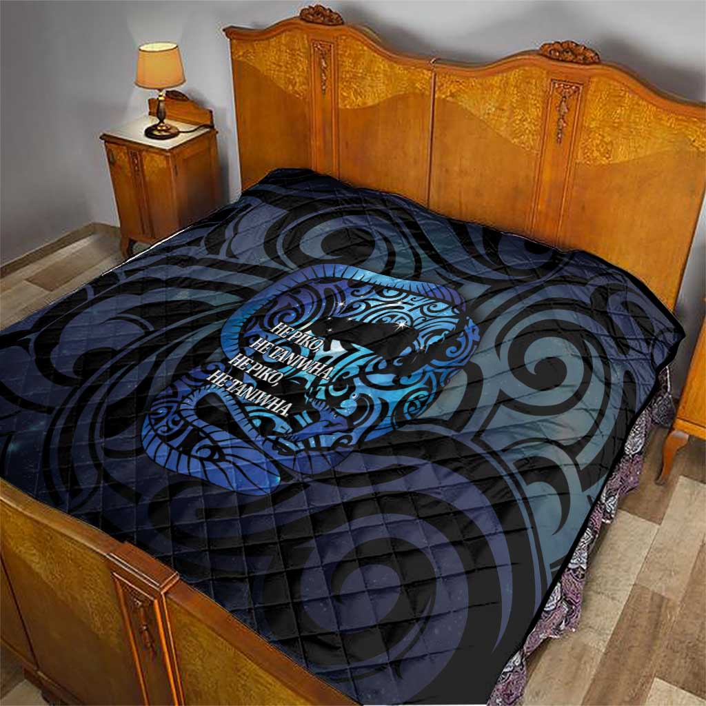 Tuna Eel New Zealand Matariki Quilt He Piko He Taniwha Maori Pattern