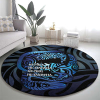 Tuna Eel New Zealand Matariki Round Carpet He Piko He Taniwha Maori Pattern LT14 - Polynesian Pride