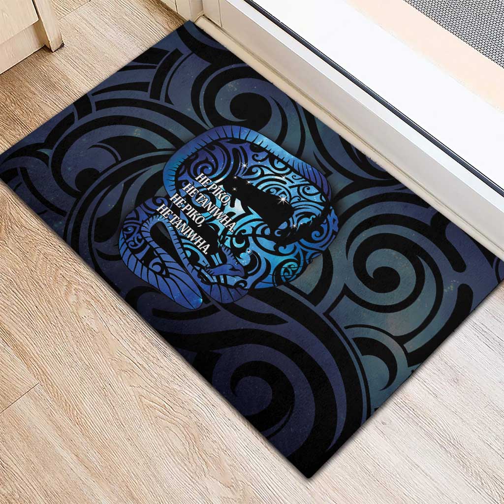 Tuna Eel New Zealand Matariki Rubber Doormat He Piko He Taniwha Maori Pattern LT14 - Polynesian Pride