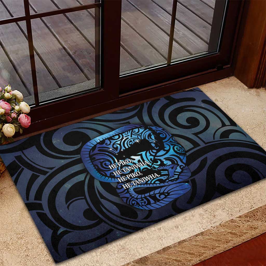 Tuna Eel New Zealand Matariki Rubber Doormat He Piko He Taniwha Maori Pattern LT14 - Polynesian Pride