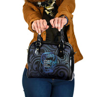 Tuna Eel New Zealand Matariki Shoulder Handbag He Piko He Taniwha Maori Pattern LT14 One Size Purple - Polynesian Pride