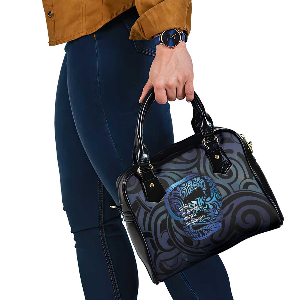 Tuna Eel New Zealand Matariki Shoulder Handbag He Piko He Taniwha Maori Pattern LT14 - Polynesian Pride