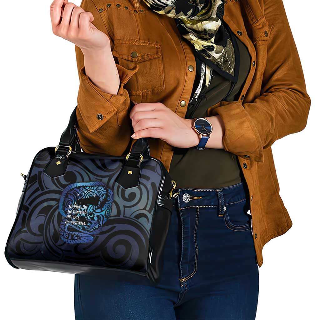 Tuna Eel New Zealand Matariki Shoulder Handbag He Piko He Taniwha Maori Pattern LT14 - Polynesian Pride