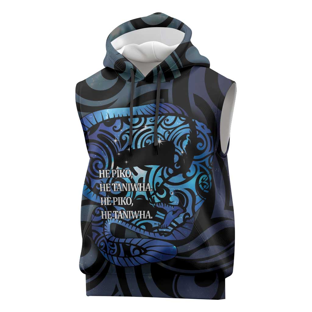 Tuna Eel New Zealand Matariki Sleeveless Hoodie He Piko He Taniwha Maori Pattern LT14 Purple - Polynesian Pride