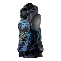 Tuna Eel New Zealand Matariki Sleeveless Hoodie He Piko He Taniwha Maori Pattern LT14 - Polynesian Pride