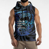 Tuna Eel New Zealand Matariki Sleeveless Hoodie He Piko He Taniwha Maori Pattern LT14 - Polynesian Pride