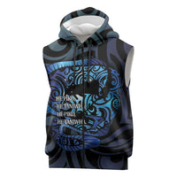 Tuna Eel New Zealand Matariki Sleeveless Zip Hoodie He Piko He Taniwha Maori Pattern LT14 Purple - Polynesian Pride