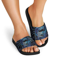 Tuna Eel New Zealand Matariki Slide Sandals He Piko He Taniwha Maori Pattern