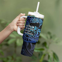 Tuna Eel New Zealand Matariki Tumbler With Handle He Piko He Taniwha Maori Pattern