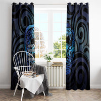 Tuna Eel New Zealand Matariki Window Curtain He Piko He Taniwha Maori Pattern