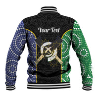 Personalised South Sea Islanders National Recognition Day Baseball Jacket Australia Aboriginal Vanuatu Pig Tusk
