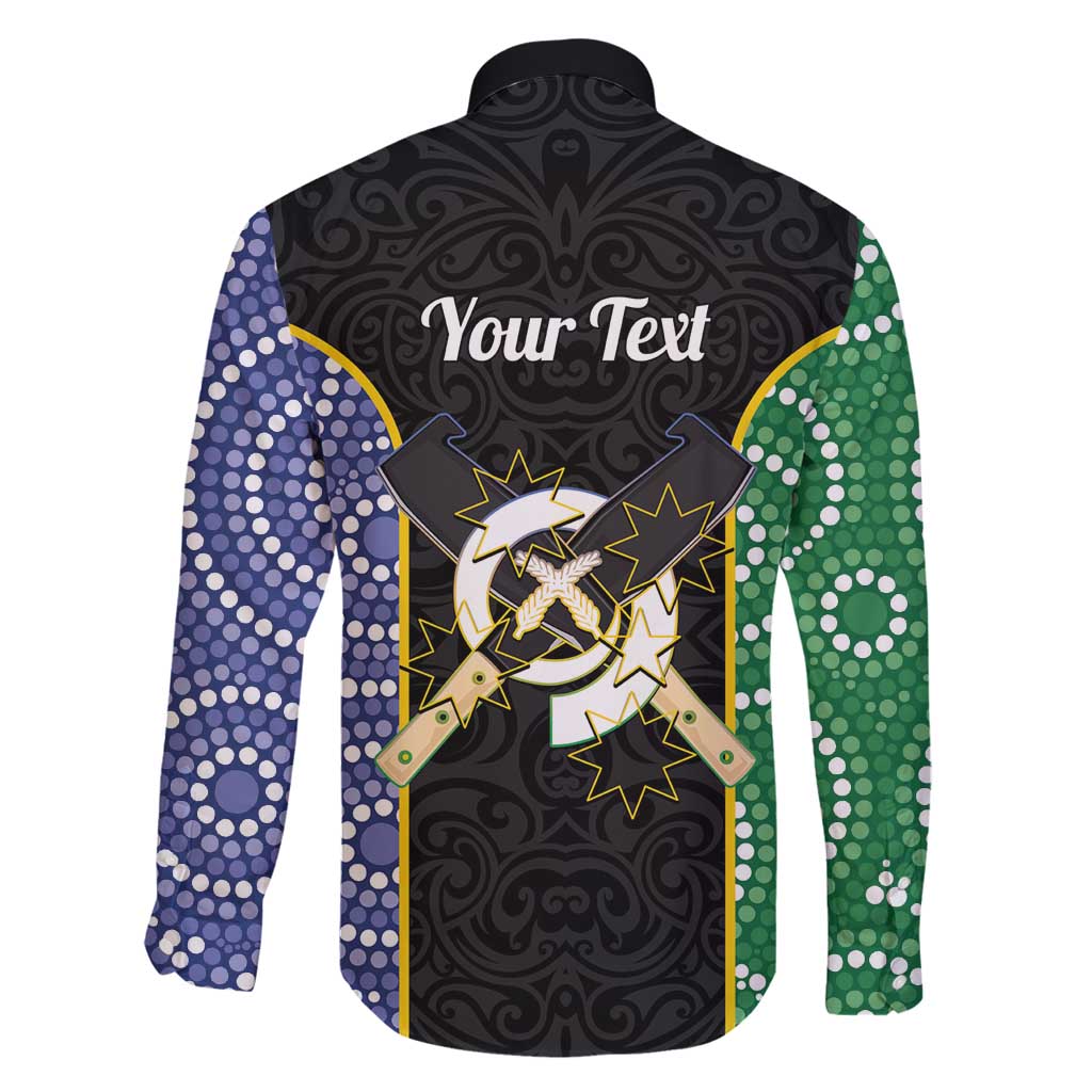 Personalised South Sea Islanders National Recognition Day Family Matching Long Sleeve Bodycon Dress and Hawaiian Shirt Australia Aboriginal Vanuatu Pig Tusk