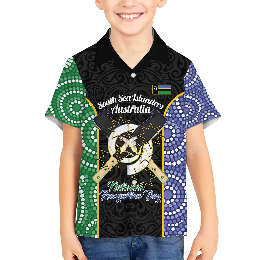 Personalised South Sea Islanders National Recognition Day Family Matching Summer Maxi Dress and Hawaiian Shirt Australia Aboriginal Vanuatu Pig Tusk