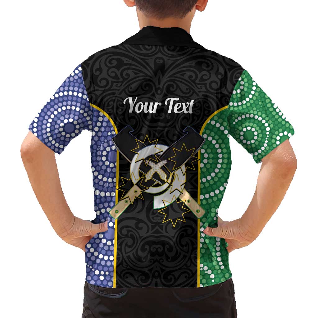 Personalised South Sea Islanders National Recognition Day Family Matching Tank Maxi Dress and Hawaiian Shirt Australia Aboriginal Vanuatu Pig Tusk