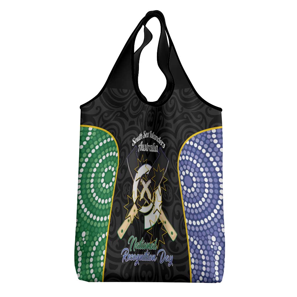 Personalised South Sea Islanders National Recognition Day Grocery Bag Australia Aboriginal Vanuatu Pig Tusk