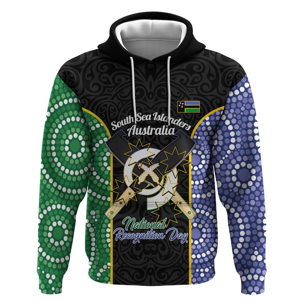 Personalised South Sea Islanders National Recognition Day Hoodie Australia Aboriginal Vanuatu Pig Tusk