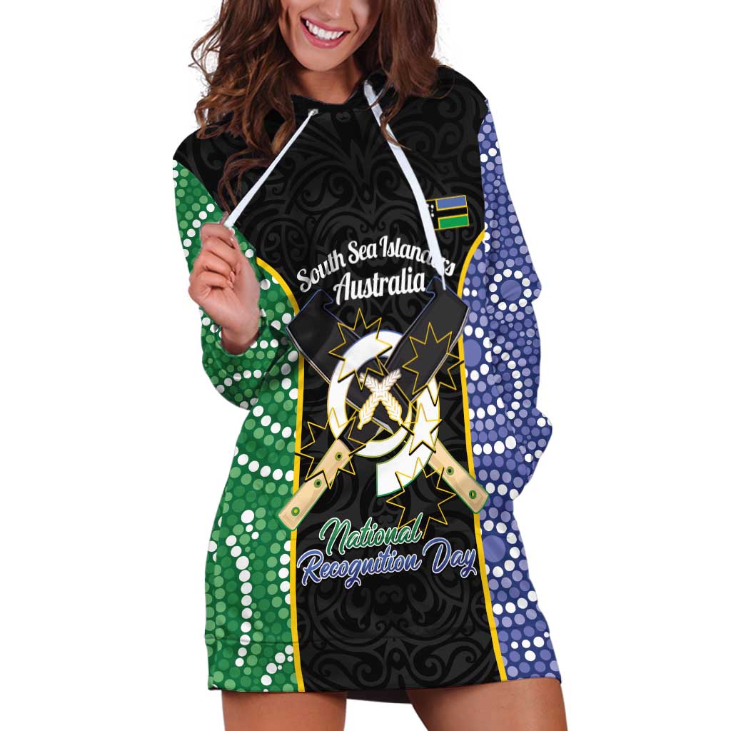 Personalised South Sea Islanders National Recognition Day Hoodie Dress Australia Aboriginal Vanuatu Pig Tusk