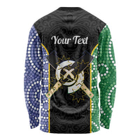 Personalised South Sea Islanders National Recognition Day Long Sleeve Shirt Australia Aboriginal Vanuatu Pig Tusk