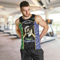 Personalised South Sea Islanders National Recognition Day Men Tank Top Australia Aboriginal Vanuatu Pig Tusk