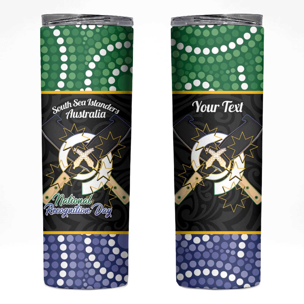 Personalised South Sea Islanders National Recognition Day Skinny Tumbler Australia Aboriginal Vanuatu Pig Tusk
