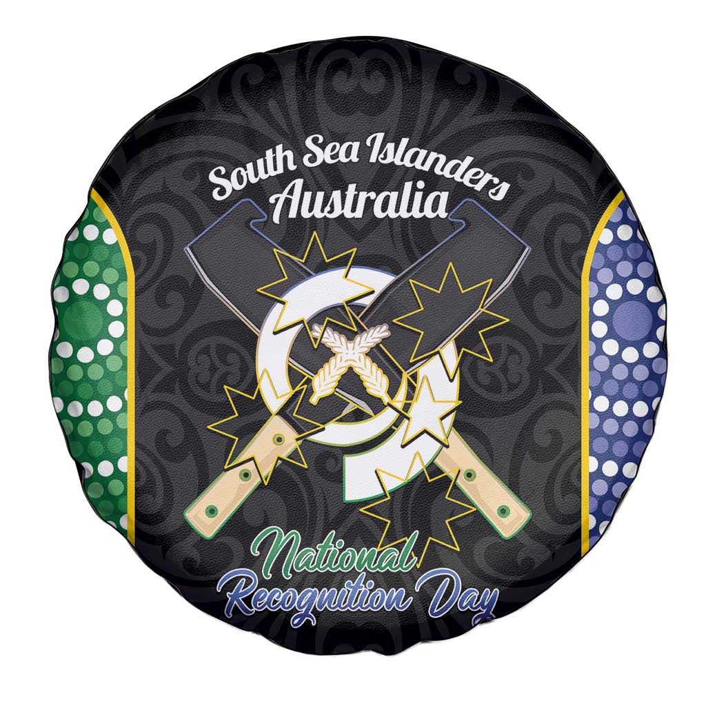 Personalised South Sea Islanders National Recognition Day Spare Tire Cover Australia Aboriginal Vanuatu Pig Tusk