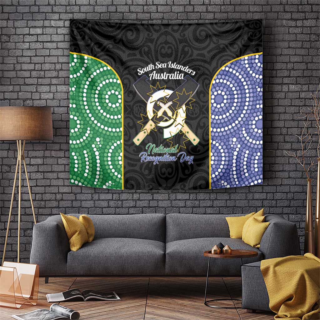 Personalised South Sea Islanders National Recognition Day Tapestry Australia Aboriginal Vanuatu Pig Tusk