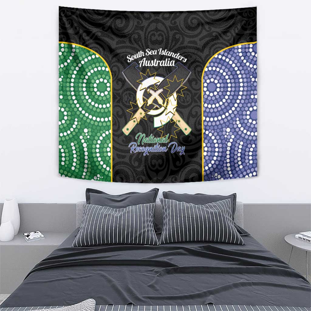 Personalised South Sea Islanders National Recognition Day Tapestry Australia Aboriginal Vanuatu Pig Tusk