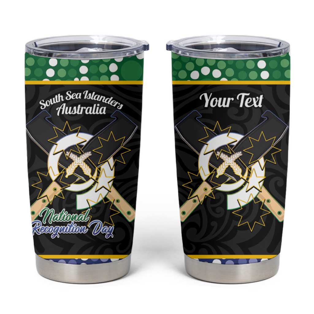 Personalised South Sea Islanders National Recognition Day Tumbler Cup Australia Aboriginal Vanuatu Pig Tusk