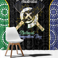 Personalised South Sea Islanders National Recognition Day Window Curtain Australia Aboriginal Vanuatu Pig Tusk