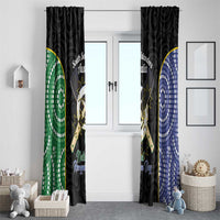 Personalised South Sea Islanders National Recognition Day Window Curtain Australia Aboriginal Vanuatu Pig Tusk