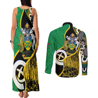 Australian South Sea Islanders National Recognition Day Couples Matching Tank Maxi Dress and Long Sleeve Button Shirt Solomon Islands And Vanuatu Culture