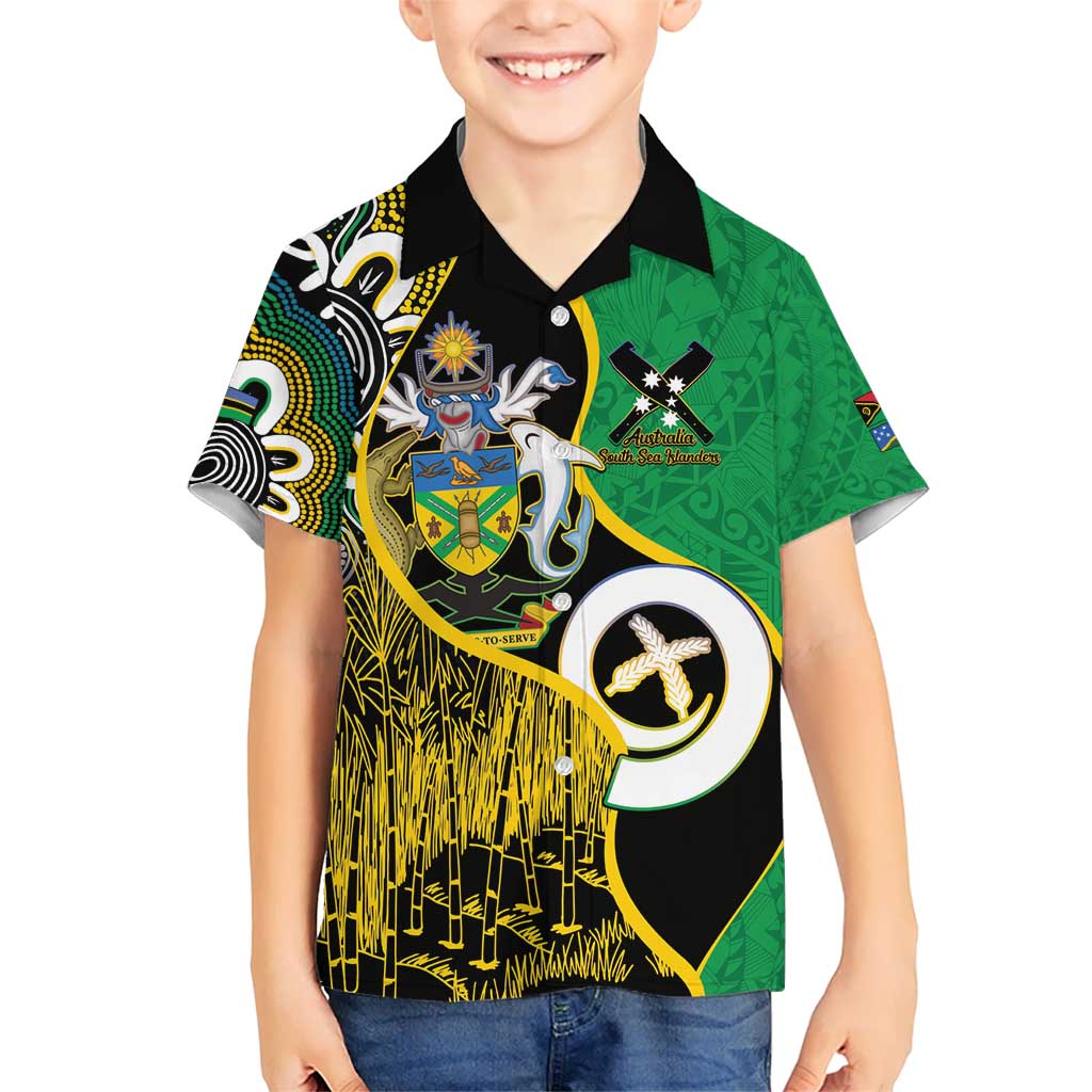 Australian South Sea Islanders National Recognition Day Kid Hawaiian Shirt Solomon Islands And Vanuatu Culture