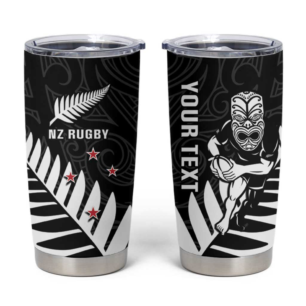 New Zealand Silver Fern Rugby Tumbler Cup All Black Go Champions Maori Pattern LT14