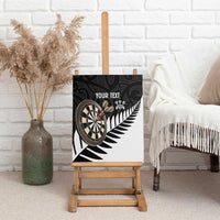 Personalised New Zealand Darts Canvas Wall Art Silver Fern Aotearoa Maori Pattern - Polynesian Pride