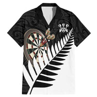Personalised New Zealand Darts Family Matching Mermaid Dress and Hawaiian Shirt Silver Fern Aotearoa Maori Pattern - Polynesian Pride