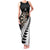 Personalised New Zealand Darts Family Matching Tank Maxi Dress and Hawaiian Shirt Silver Fern Aotearoa Maori Pattern - Polynesian Pride