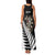 Personalised New Zealand Darts Family Matching Tank Maxi Dress and Hawaiian Shirt Silver Fern Aotearoa Maori Pattern - Polynesian Pride