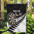 Personalised New Zealand Darts Garden Flag Silver Fern Aotearoa Maori Pattern - Polynesian Pride